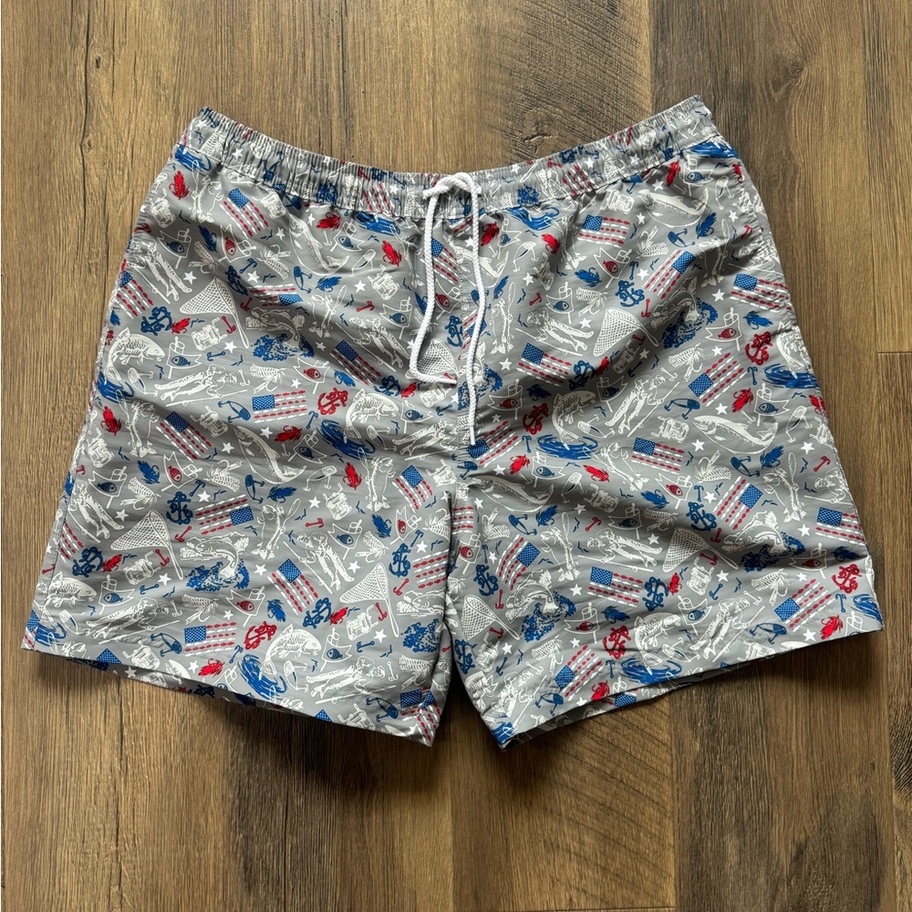 Magellan Patriotic Swim Trunks Size XL EUC